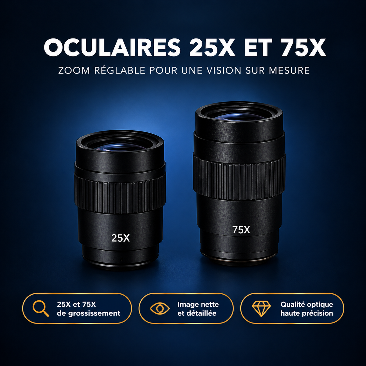 Longue-vue zoom Astrolunette étanche — détail du boîtier