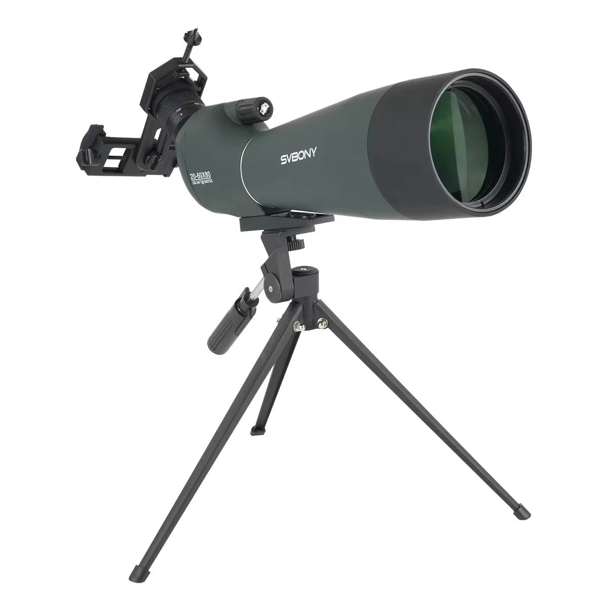 Longue-vue zoom Astrolunette 20-60x80 avec adaptateur smartphone et trépied de table